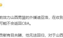 山西遭挖角！曝超级外援拒绝重返CBA，场均轰23+7被视为第一核心