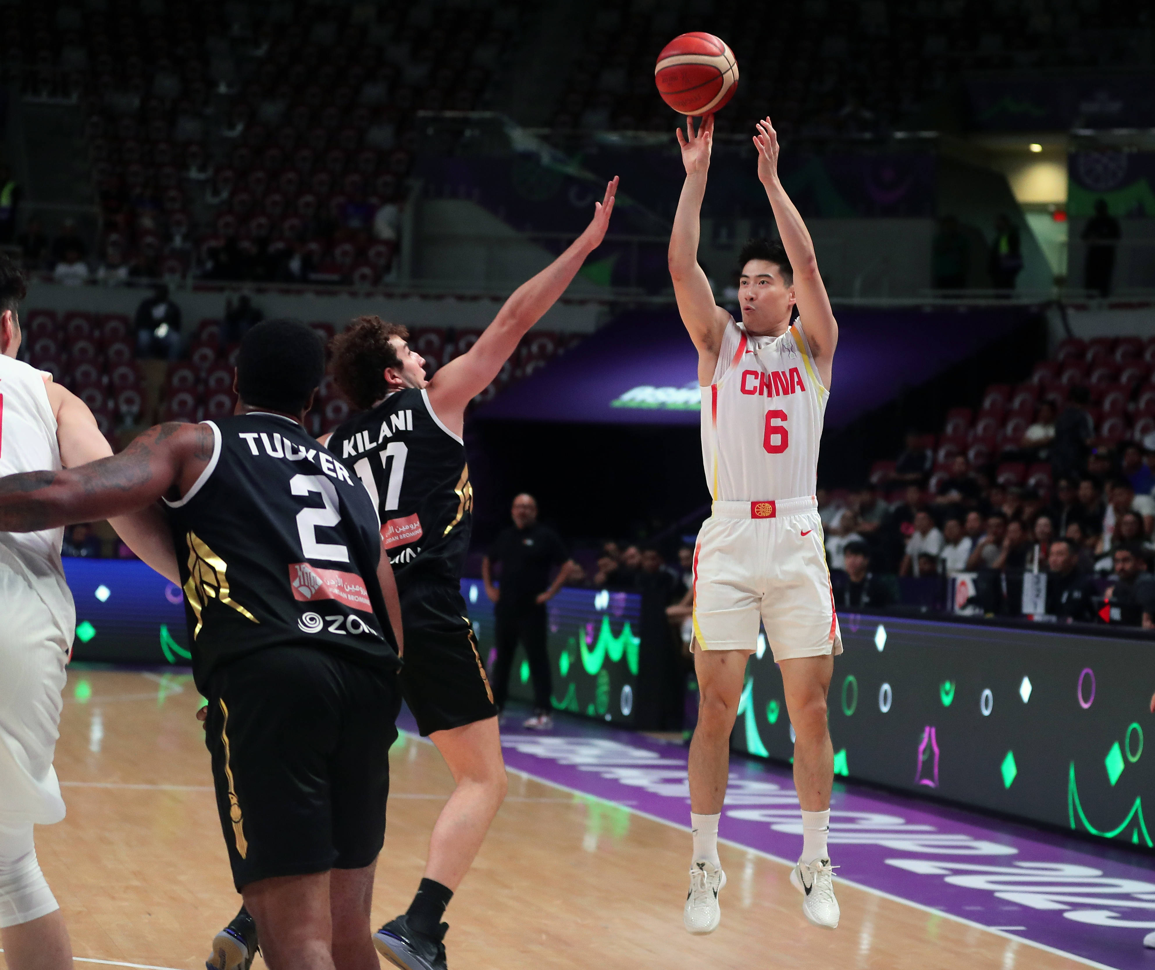 （体育）篮球——国际篮联亚洲杯：中国队对阵约旦队